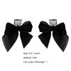 1 Pair Dangle Earrings Bowknot Fabric Jewelry Sweet Long Lasting Earrings for