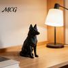 Scandinavian Style Ornament 3D Printed Geometric Shepherd Dog Ornament, Minimalist Sculpture for Nordic Figurine Light Luxury Home Decor, Entry