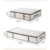 Transparent Under Bed Storage Bags Large Capacity Foldable Organizer With Zipper For Bedding Clothes