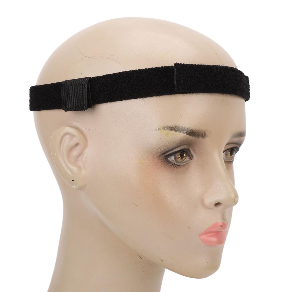 Nasal Cannula Headband Silicone Lining Stretch Adjustable Prevent Ear Soreness Ear Protector Cannula Holder Black