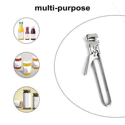 Jar Bottle Opener Multifunctional Adjustable Stainless Steel Easy Lid Gripping And Can Opening Rust-Resistant Kitchen Accessory