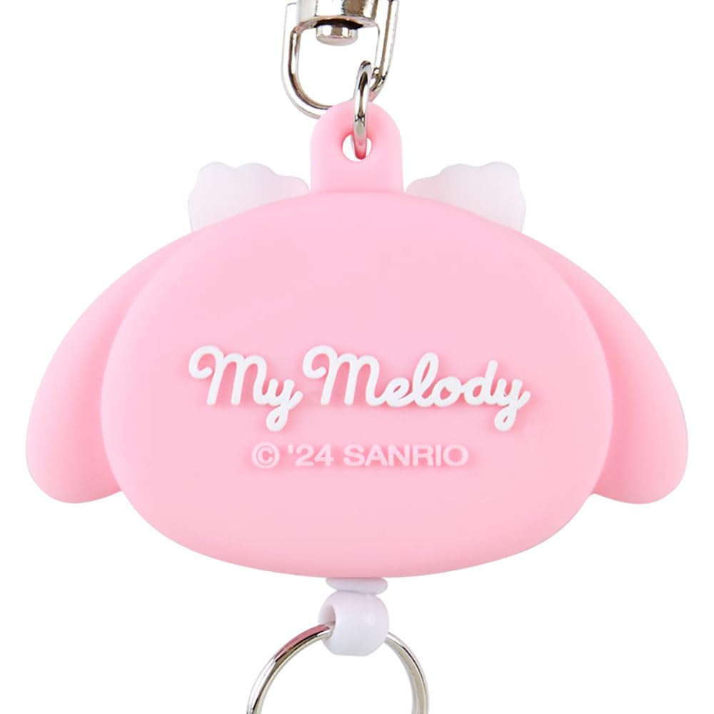 Sanrio Face-shaped Reel Keychain My Melody Key Mascot My Melody-chan My Melody 13.4 X 6.5 X 1.8cm Character 168653
