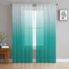 Pink Geometric Triangle Gray Gradient Chiffon Sheer Curtains For Living Room Bedroom Home Decoration Window Voiles Tulle Curtain
