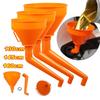 Filling Funnel with Filter Petrol Motorbike Engine Oil Funnel Hand-free Large Diameter Plastic Car Maintenance Filling Tool