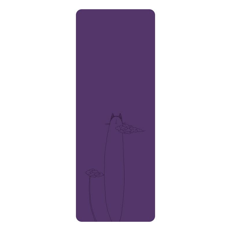 Non-slip, Sweat-absorbing, Personality Cartoon Yoga Mat - Natural Rubber, Widened & Long for Fitness and Plank Support