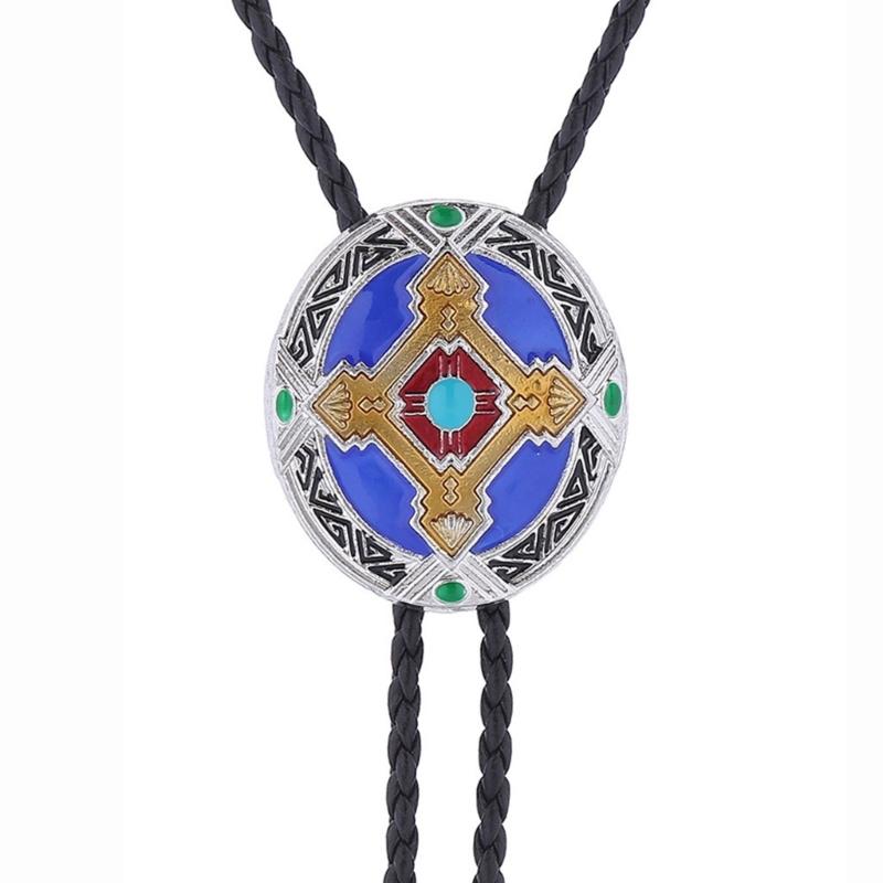 Western Cowboy Bolo Tie Totem Necktie  Lariat Necklace Costume Accessory Bolo Tie Western