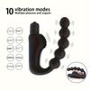 Anal Beads Butt Plug Vibrator Anal Plug Toy Strapon Dildo Male Prostate Massager Silicone Anal Sex Toys For Gays/Couple Men