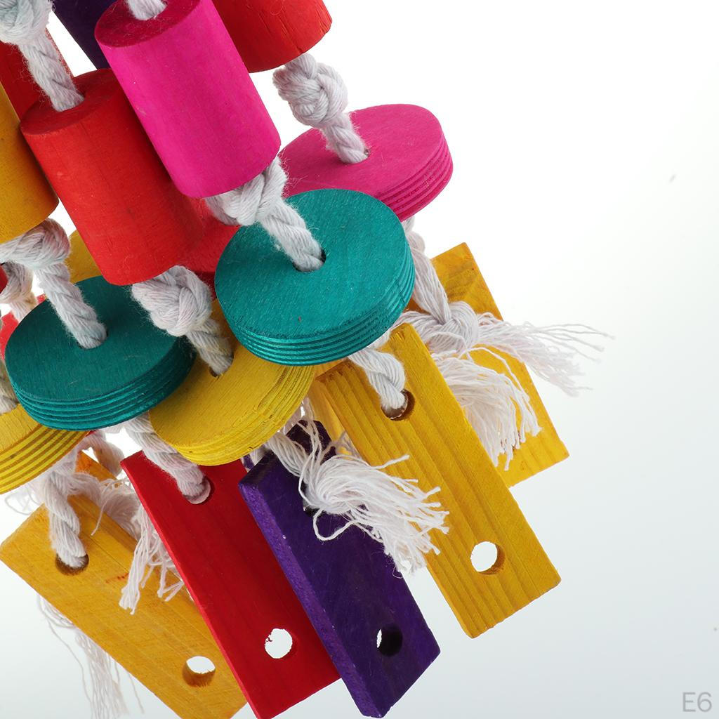 Hanging Swing Bird Parrot Climb Chew Toys Birds House Decor