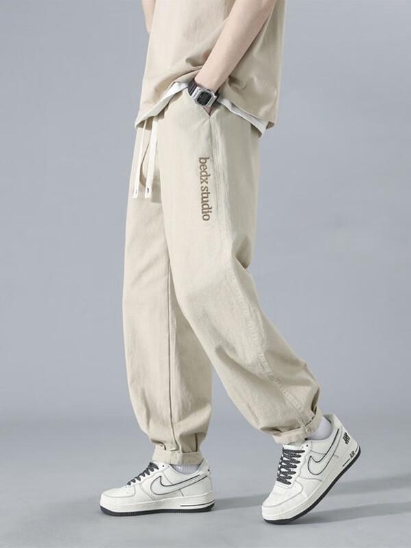 Dingfengbaoluo Men's Loose Fit Workwear Casual Pants