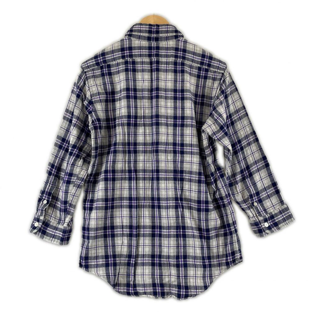 URBAN RESEARCH check Long sleeve shirt purple mens M used