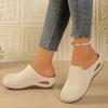 Women's Baotou Platform Slippers Summer New Large Size Round Toe Baotou Back Air Breathable Slippers