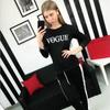 Womens Vogue Print Hoodie Sweatshirts Ladies Slouch Pullover Tops Jumper