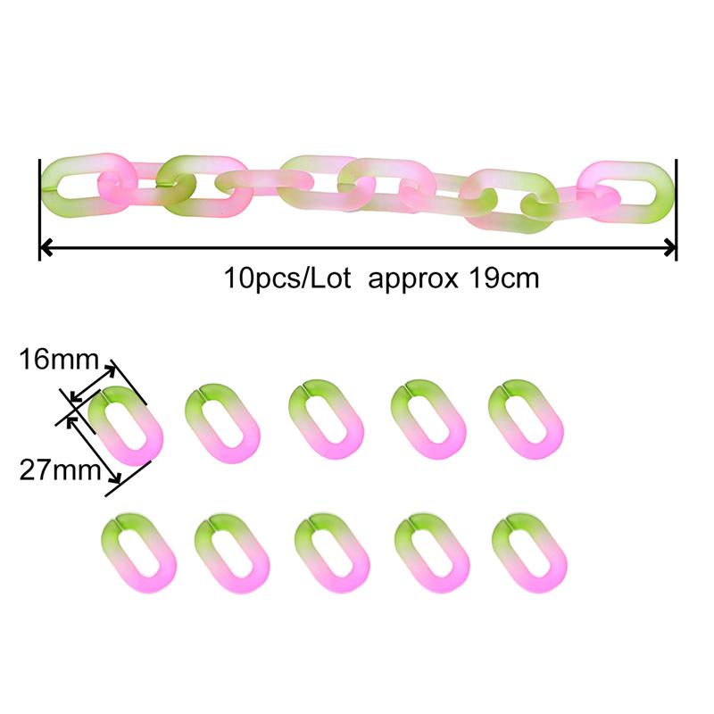 10Pcs Acrylic Open Sunglasses Chain For DIY Necklace Bracelet Earrings Jewelry Making Craft Accessories