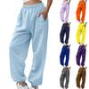 Women's -Lined Casual Tapered Sweatpants Long Length Color for Everyday Wear and Exercise