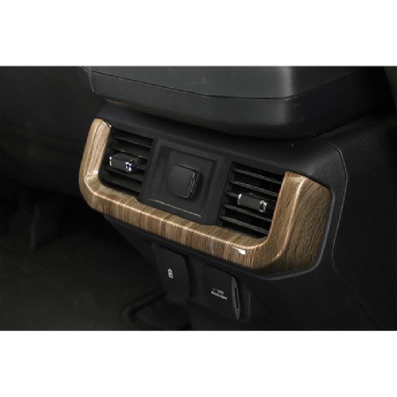 Interior Rear Air Conditioner Vent Outlet Cover Trim For Ford F-150 Wood Grain