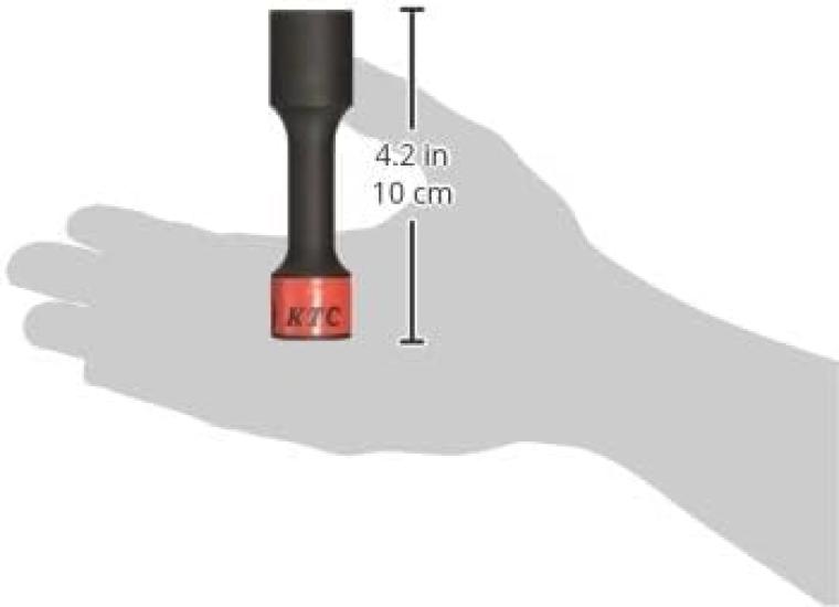 Kyoto Tool Impact Wrench Wheel Nut (KTC) Socket, 12.7 sq., Long, Thin-Wall, BP49-19
