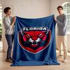 Florida Panther Emblem Print Blanket Soft and Cozy Perfect for the Living Room Bed Sofa or a Nap,gift