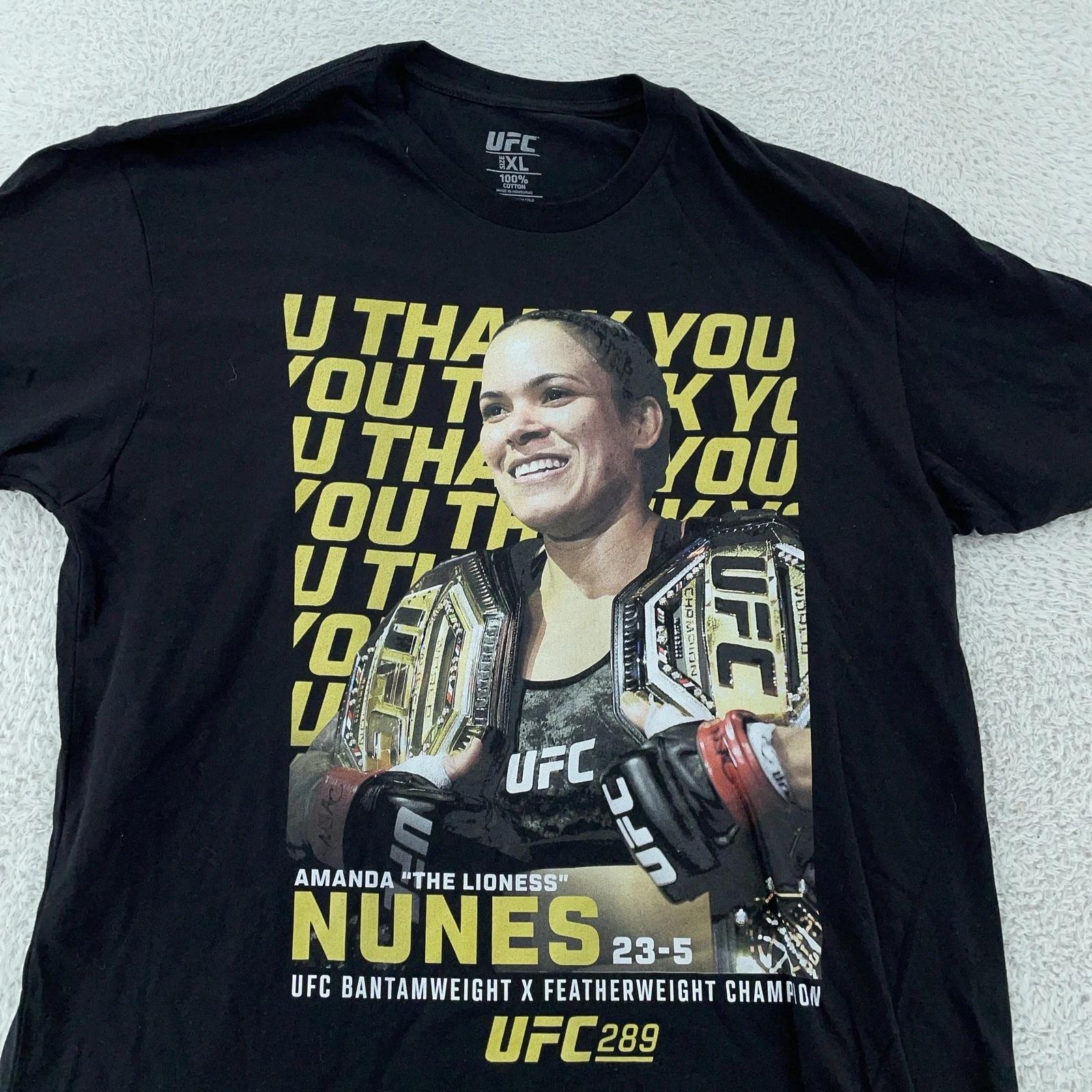 UFC 289 Champion Amanda Nunes Shirt L/XL Black Lioness MMA Fight 2023 Tee S