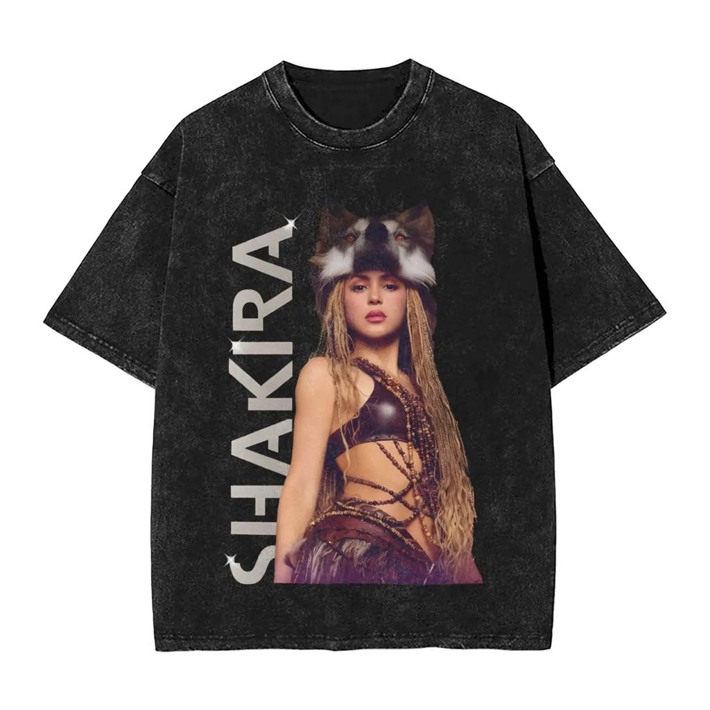 Hot Sale Shakira Las Mujeres Ya No Lloran World Tour 2026 Poster Print T-Shirt Men Women O-neck Cotton Streetwear Hip Hop Fashion Top Summer New Tee