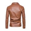 Men's Leather Motorcycle Washed Pu Leather Jacket Type Men's Lapel Thin Men's Leather Jacket Processing Men's Style