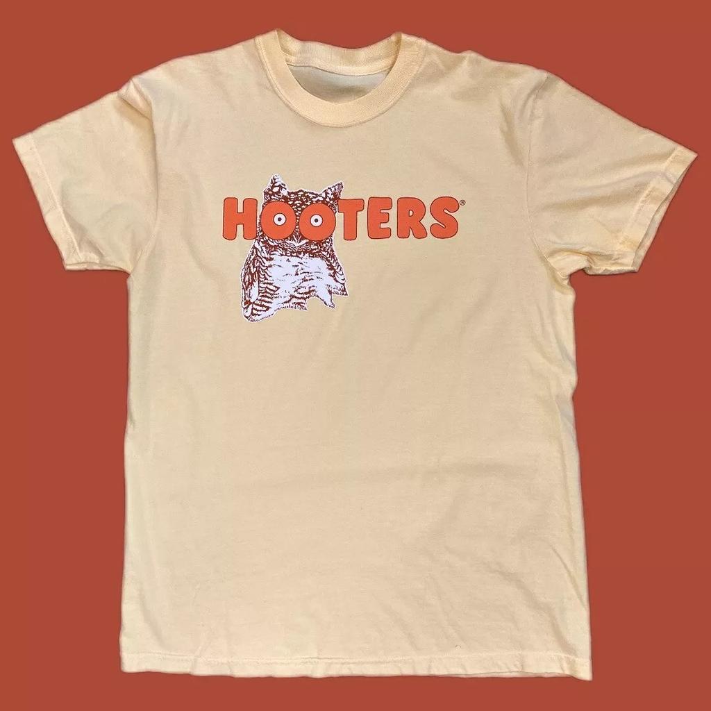 VIBES VINTAGE CLASSICA T-SHIRT HOOTERS Girocollo Manica Corta T-Shirt Estiva da Uomo
