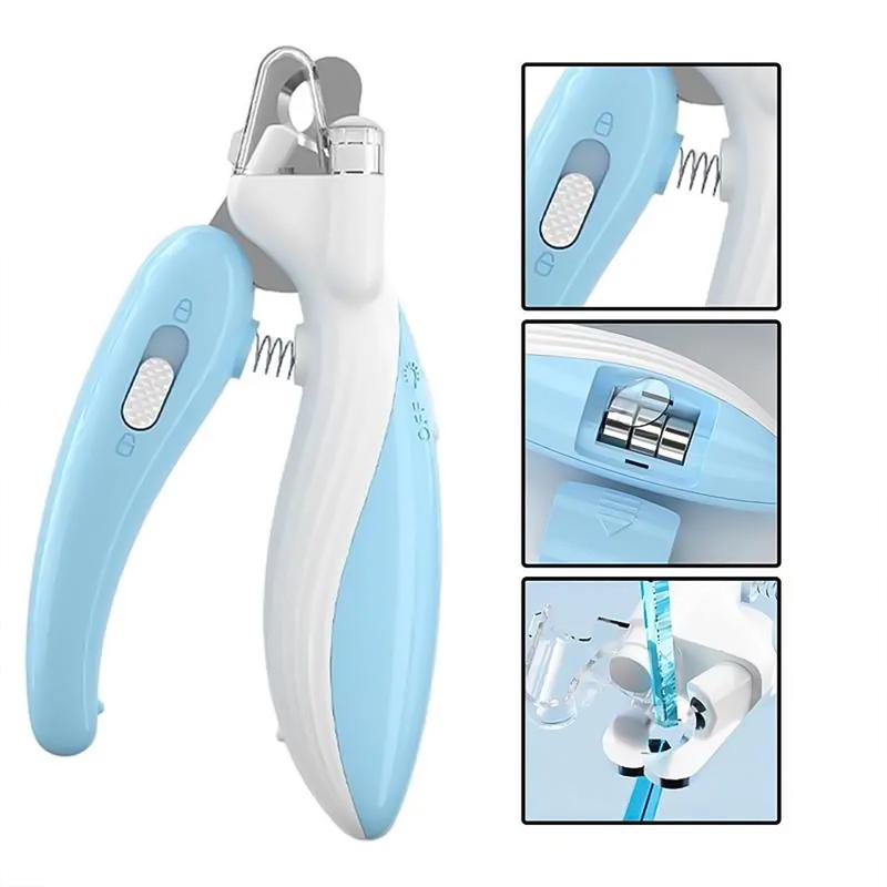 Pet Nail Clippers LED Lights Stainless Steel Scissors Professional pet nail clippers with Safety Guard Pet Claws Dog Supplies