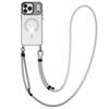 Custodia magnetica con supporto per obiettivo in metallo per iPhone 17 Air 16 Plus 15 14 13 Pro Max con cordino a tracolla e protezione resistente