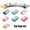 14Pcs Mini Slotted Automotive MCASE Shaped Cartridge Fuse Kit 15A 20A 25A 30A 40A 50A 60A 32V, Mini Shaped Cartridge Fuse Kit, Micro Cartridge Fuses,
