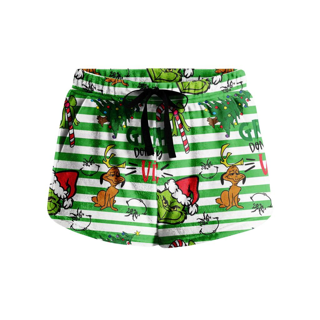 Women's Soft Stretch Flannel Short Side Pocket Drawstring Casual Pajama Pants Soft Pajama Pants