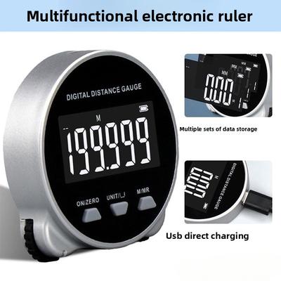 Electronic Distance Meter, Electronic Measuring Tape, Rolling Measurement, Multi-function Digital Display, Rolling Wheel Electronic Ruler
