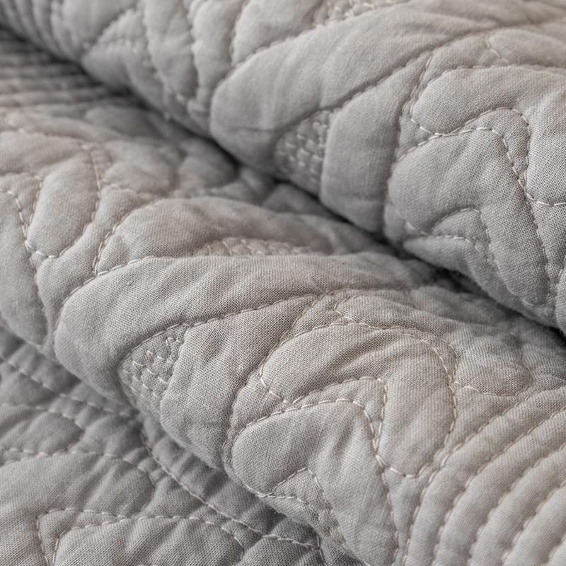 Nordic Simple Solid Color Sofa Cushion Four Seasons Pure Cotton Fabric Non-Slip Cotton Seat Cushions Universal Modern Sofa Cover Slipcover