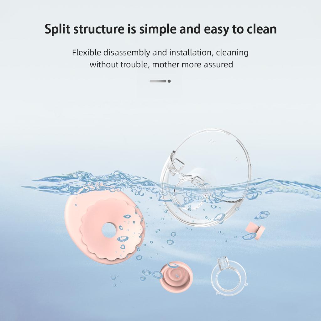 Bärbar Elektrisk Bröstpump Händer   för Amning 4 Lägen 12 Sugnivåer   Röstmeddelanden Lågt Ljud Inbyggt Batteri med 160ml Mjölkuppsamling