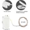 24 Pack Fairy Lights Battery Operated String Lights-3.3ft 20 LED Silver Wire Warm White for Wedding,Party,Table Centerpieces,DIY Crafts,Mason Jars