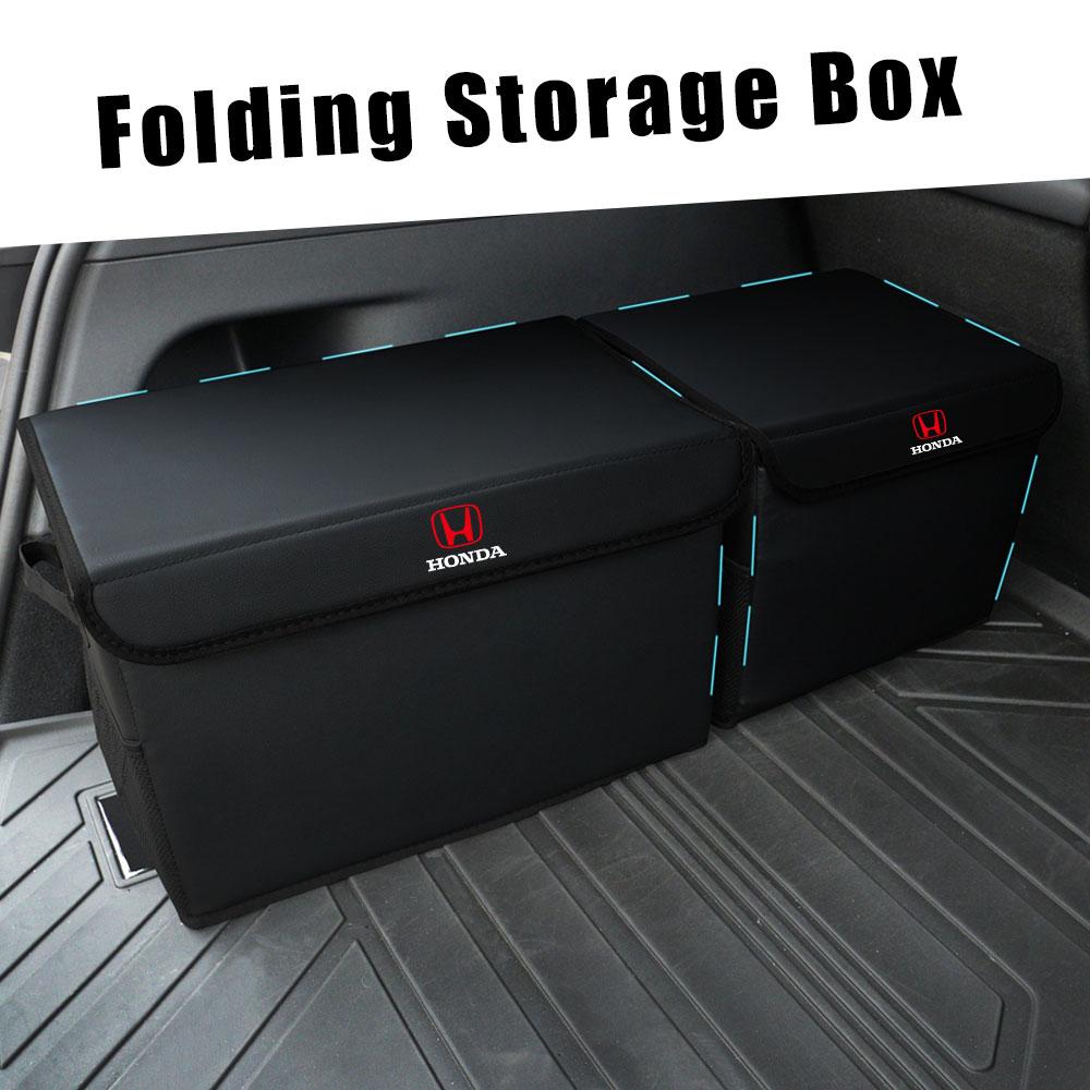 Car Trunk Organizer Box Large CapaJazz Stowing Tidying Storage Bags For Honda Mugen Typer ACCORD Airwave Avancier Civic FK8 FIT
