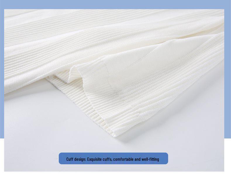 2026 Men's Slim Fit Vertical Stripe Ice Silk Round Neck T-Shirt