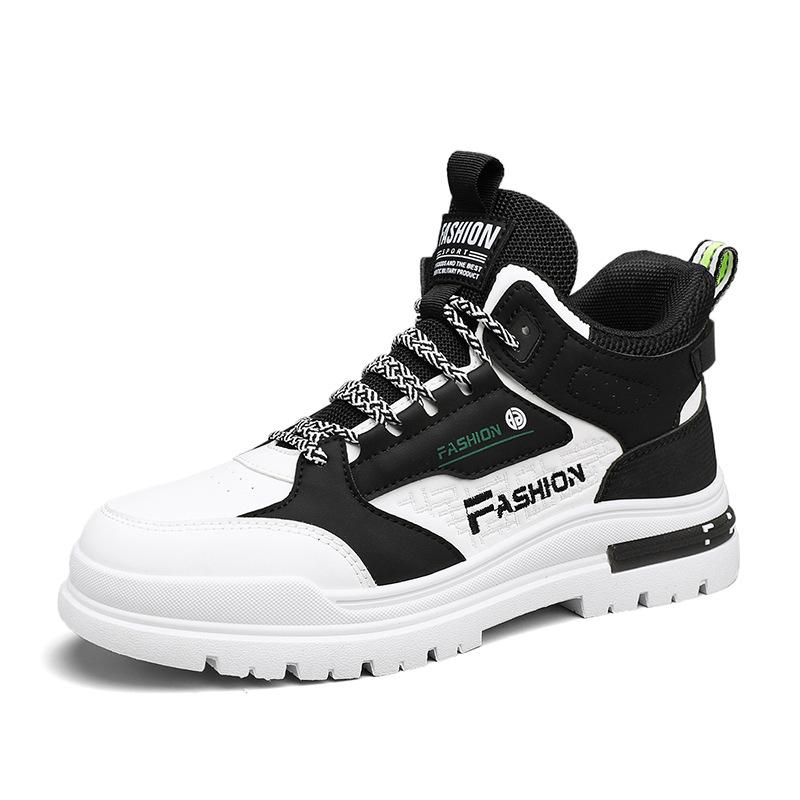 

Autumn and winter new men s high-top thick-soled Martin boots casual leather surface retro short boots tooling outdoor men s shoes 39 хакі