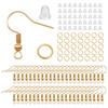DIY Jewelry Kit: 100-Pc Earring Hooks, Single Loop, Large Hooks, 4mm Earplugs