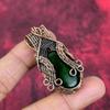 Green fire labradorite pendant copper wire wrapped pendant handmade designer pendant gemstone copper jewelry gifts for him wire wrap jewelry