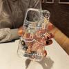 Cute Christmas Tree Gingerbread Aesthetic Transparent Phone Case for iPhone 17 16 11 XR 13 15 14 12 Pro Max XS XR 7 8 Plus Cover