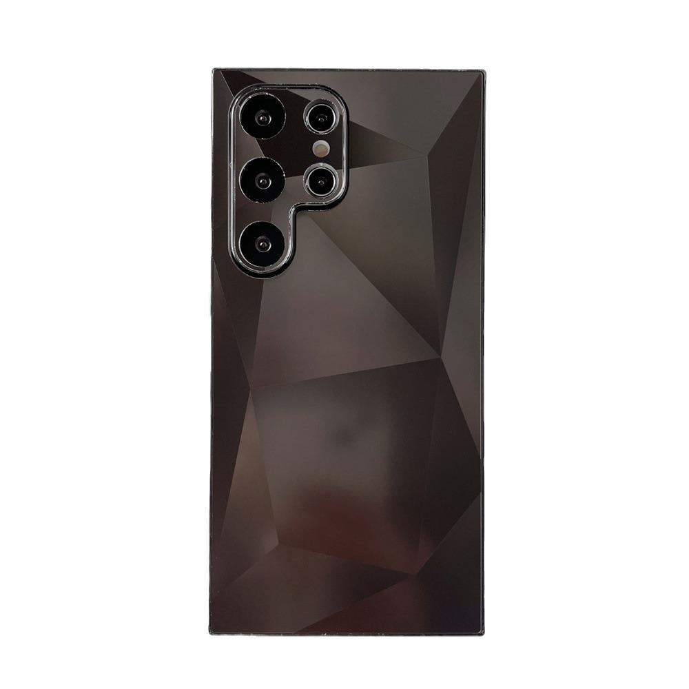 Custodia in Acrilico con Motivo a Diamanti, Amica della Pelle, Cover Antiurto per Samsung S26 Ultra / S24 Ultra / A14 / A56