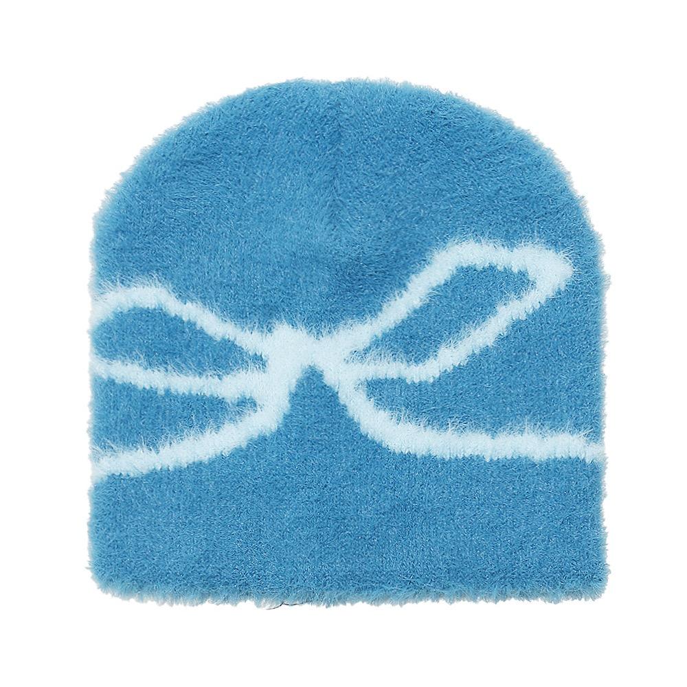New Plush Jacquard Beanie Customizable Warm Winter Hat Fashionable Colorful Common Hand-Knitted Outdoor