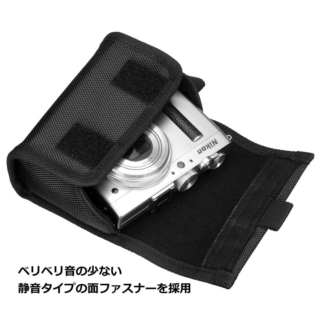 HAKUBA Digital Camera Case PIXGEAR Tough 03 Large Black Camera Pouch Digital Camera Gadget Case Bumper Structure for Secure Protection 0.4L