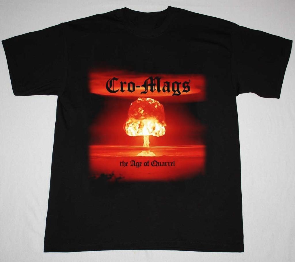 Raro! Cro-Mags L'Età del Litigio T-shirt Unisex S-4XL Nera TP1280