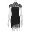 European and American Women's Clothing Spring New Fashion Spice Girl Lace Shawl Tight Tube Top Hip Dress