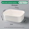 Extra Thick Square White Disposable Food Containers with Lids