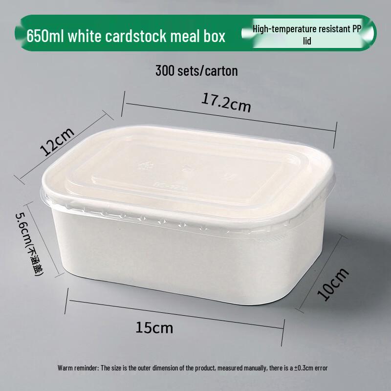 Extra Thick Square White Disposable Food Containers with Lids