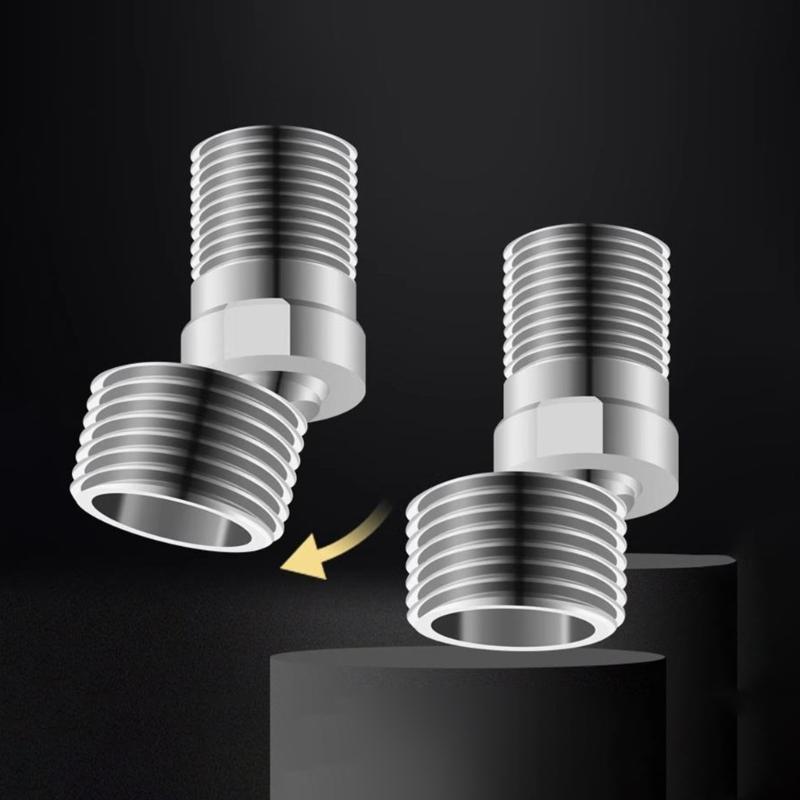 Steel Rotation Mixer Valves with 360 Degree Rotation Multiple Directional Shower Connector for Flexible Bathroom Use