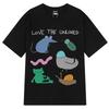2025 Summer Funny Animals Pigeon Mouse Frog Fashion Graphic Tshirt Mens Cotton Casual Short Sleeve Hip Hop Fun Tshirt