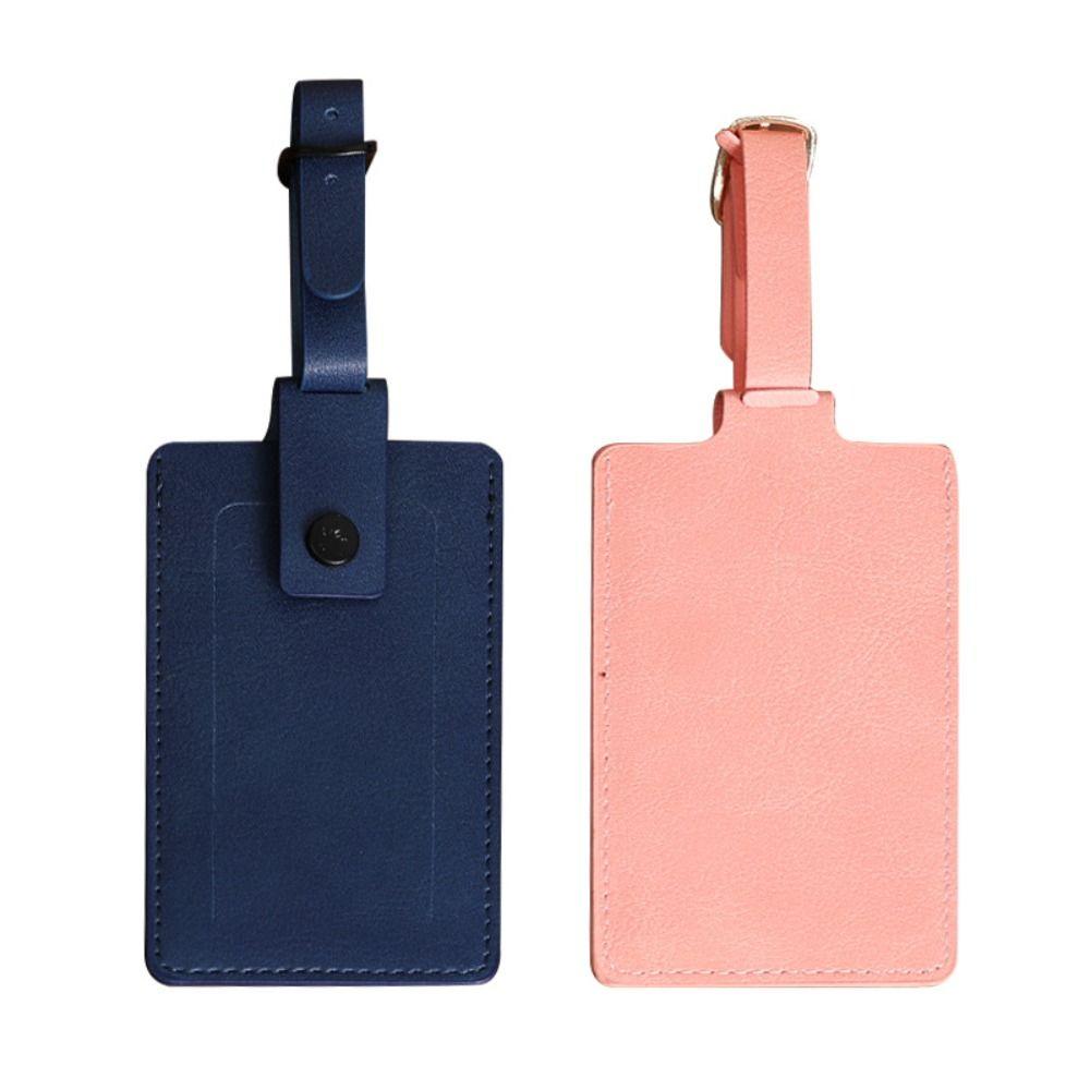 

Airplane Suitcase Tag PU Luggage Tag Multifunctional Information Card Baggage Name Tag Women оранжевый