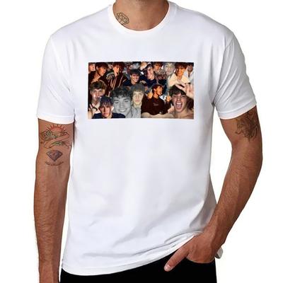 Noah Beck Collage T-Shirt lustige T-Shirts Mann Mann Grafik T-Shirt T-Shirt